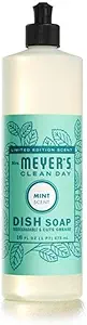 Mrs Meyers Clean Day Liquid Dish Soap Mint Review Biodegradable Grease Cutter
