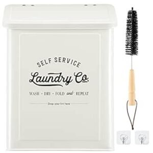 41xeDyzC3GL._SY445_SX342_QL70_ML2_ Magnetic Lint Bin Laundry Room Storage Review Sanue Metal Trash Can with Lid