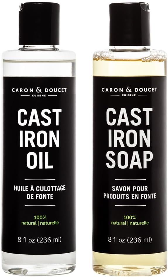 Cast Iron Cleaning and Conditioning Set Caron Review for Seasoning and Restoration