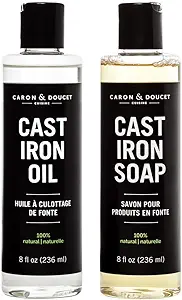 Cast Iron Cleaning and Conditioning Set Caron Review for Seasoning and Restoration