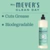 Mrs Meyers Clean Day Liquid Dish Soap Mint Review Biodegradable Grease Cutter