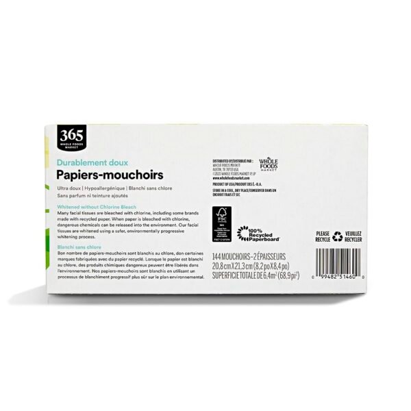 Sustainably Soft Facial Tissue Review 365 By Whole Foods Market 144 Count Quality Tested