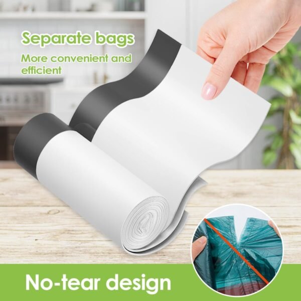 61ByJ3aGYML._AC_SL1200_ Review of Teivio 4 Gallon Drawstring Trash Bags Small White Liners Durable Strength
