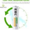 EBL AA Rechargeable Batteries Review High Capacity 2800mAh Ready2Charge Performance