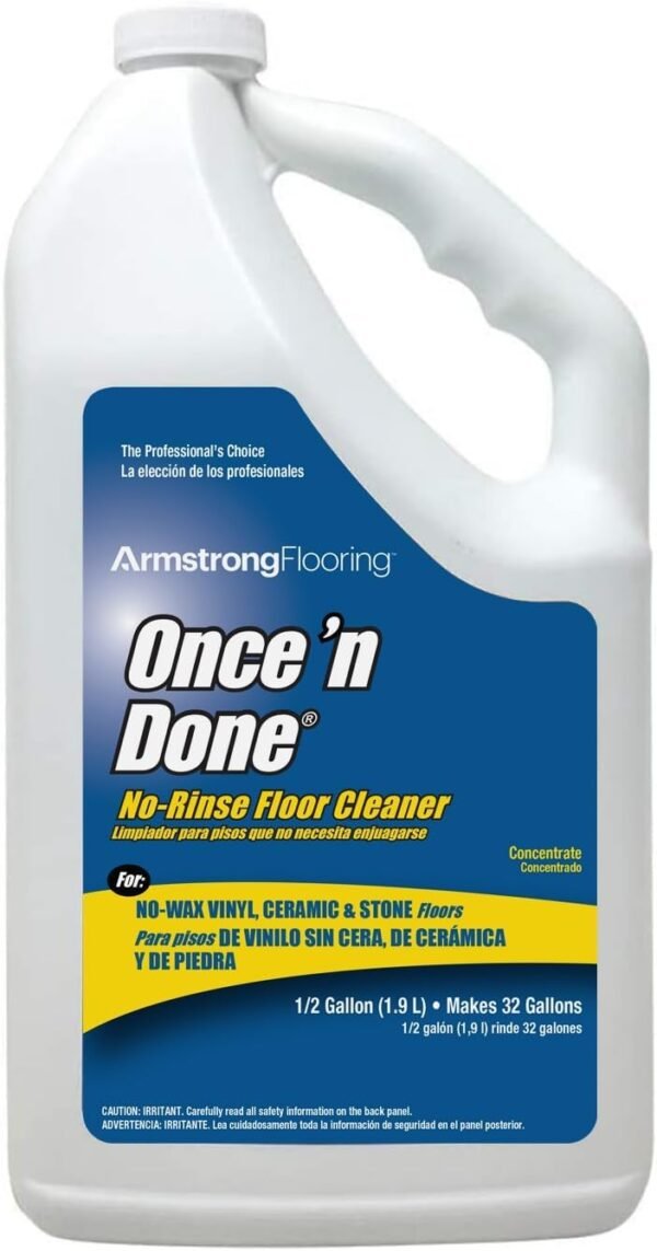 Armstrong Once N Done Floor Cleaner Review Citrus Scent Concentrate Performance Tested