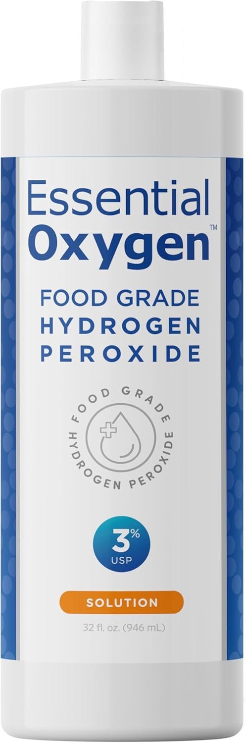 Essential Oxygen Food Grade Hydrogen Peroxide 3% Review Best Natural Household Cleaner