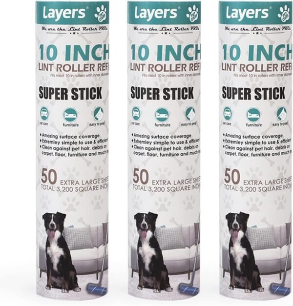 Layers Large Lint Roller Refill Review Exploring Sticky Coverage and Durability for Household Use