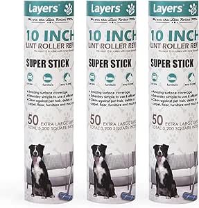 Layers Large Lint Roller Refill Review Exploring Sticky Coverage and Durability for Household Use
