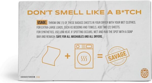 61OhMM3VL._AC_SL1500_ Savage For Him Dryer Sheets Review Powerful Fabric Softener for Men’s Laundry