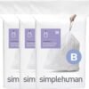 simplehuman Code B Trash Bags Review Durable Custom Fit Liners for 6 Liter Cans