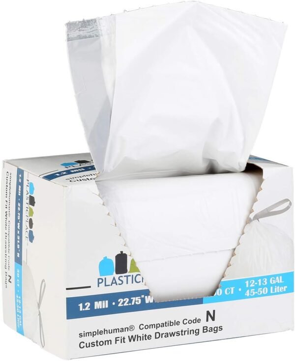 61coLItIqjL._AC_SL1200_ Plasticplace Trash Bags Code N Review Perfect Fit Tear Resistant Drawstring Liners
