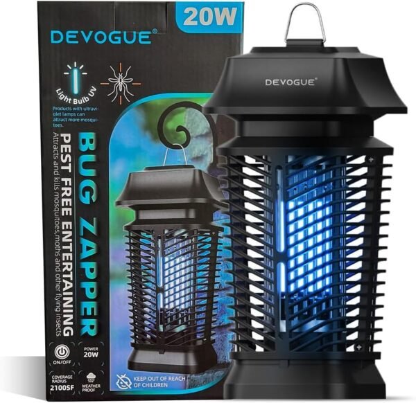 DEVOGUE Electric Bug Zapper Review Efficient Mosquito Control for Indoor Outdoor Use