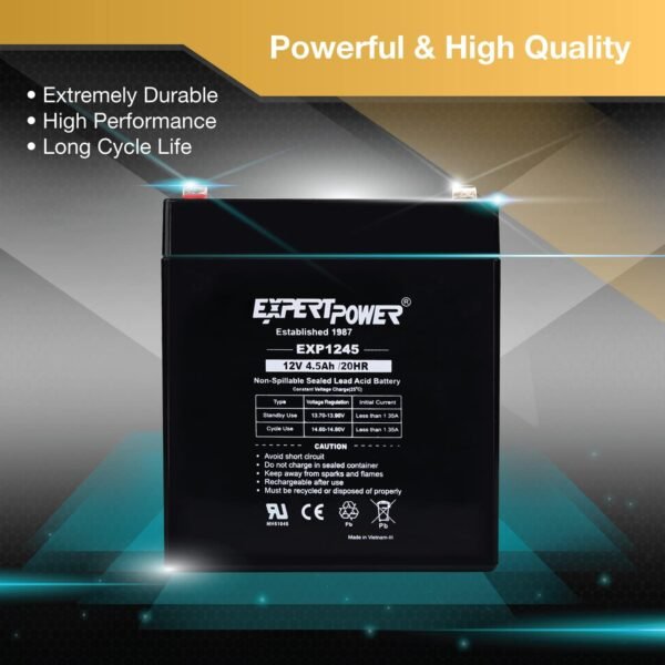 61ww8L0trhL._AC_SL1500_ ExpertPower EXP1245 12V Battery Review Uncovers Durability and Performance Insights