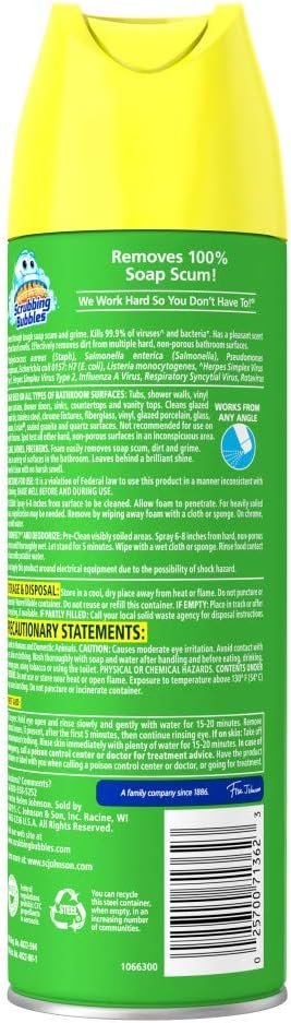 61xoGyZFONL._AC_SL1000_ Scrubbing Bubbles Bathroom Cleaner Review Citrus Scent Powerful Grime Fighter Aerosol