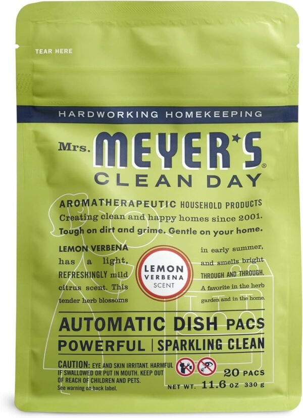 Mrs Meyers Clean Day Dishwasher Pods Review Best Lemon Verbena Detergent