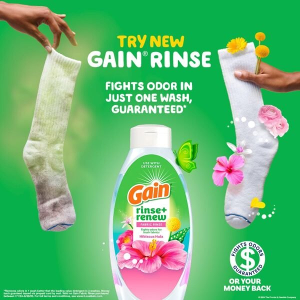 Gain Rinse and Renew Fabric Rinse Hibiscus Hula Review Odor Fighter Laundry Deodorizer