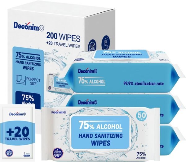 DECÓNIMO Disinfectant Wipes Review Powerful 75 Percent Alcohol Hand Sanitizing Wipes Comparison