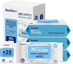 DECÓNIMO Disinfectant Wipes Review Powerful 75 Percent Alcohol Hand Sanitizing Wipes Comparison