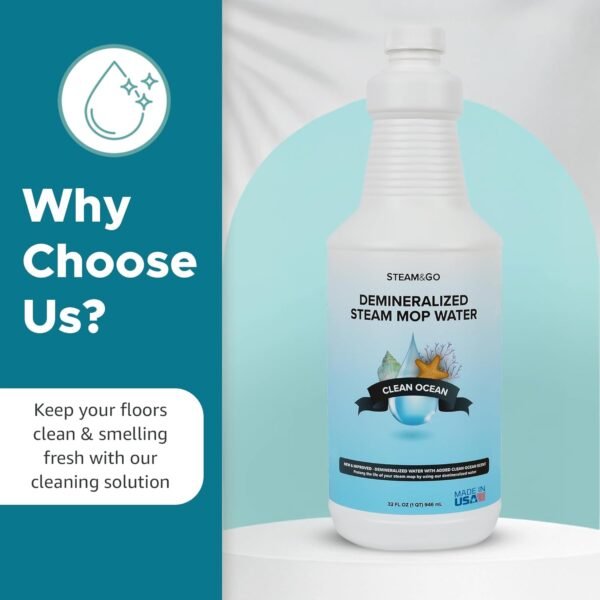 Steam Mop Demineralized Water Steam & Go Review Best for Streak-Free Cleaning