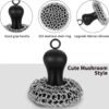 Herda Cast Iron Cleaner Review Mushroom Style Chainmail Scrubber Effectiveness