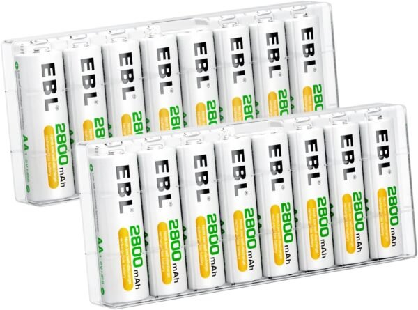 EBL AA Rechargeable Batteries Review High Capacity 2800mAh Ready2Charge Performance