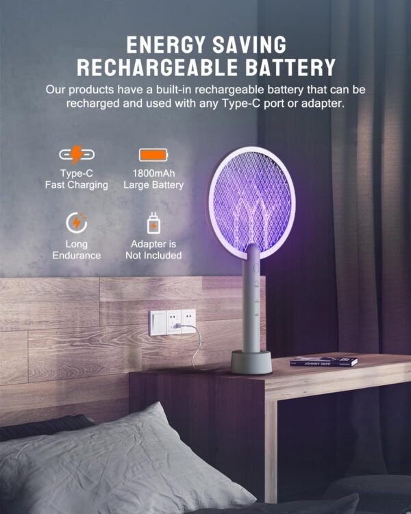 Mosiller Electric Fly Swatter Review Powerful 2 in 1 Bug Zapper for Home Use