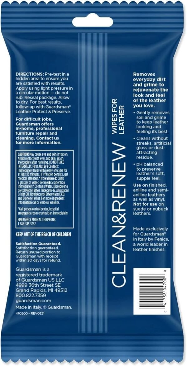 Guardsman Leather Cleaner Wipes Review Best Upholstery Cleaner for Sofas and Car Interiors