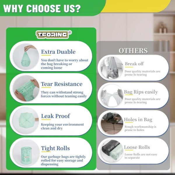 1.2 Gallon Compost Bags T.FORING Review Sustainable Kitchen Waste Solution Tested