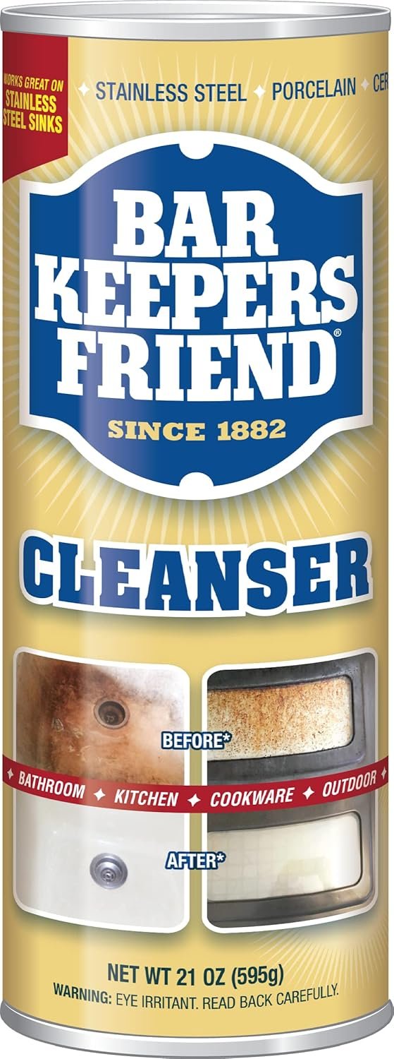 Bar Keepers Friend Powder Cleanser Review Best Multipurpose Cleaner for Stainless Steel and Bathroom