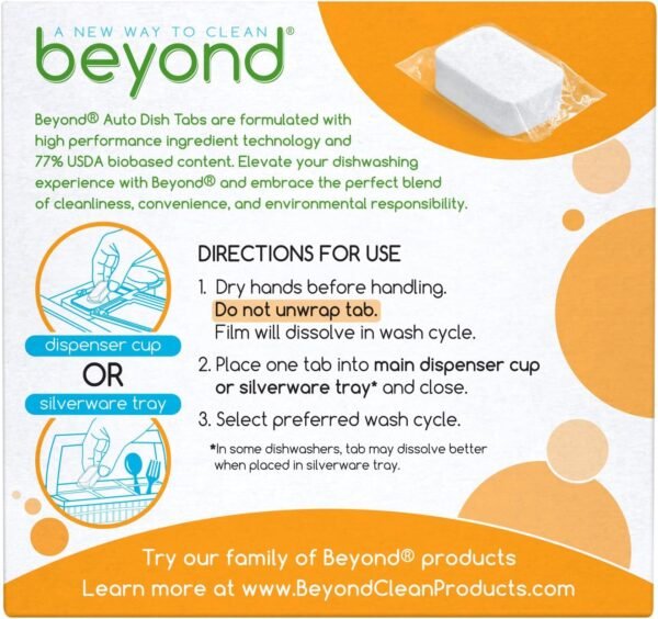Beyond Auto Dishwasher Tablets Review CF Direct Powerful Plant-Based Cleaning Solution
