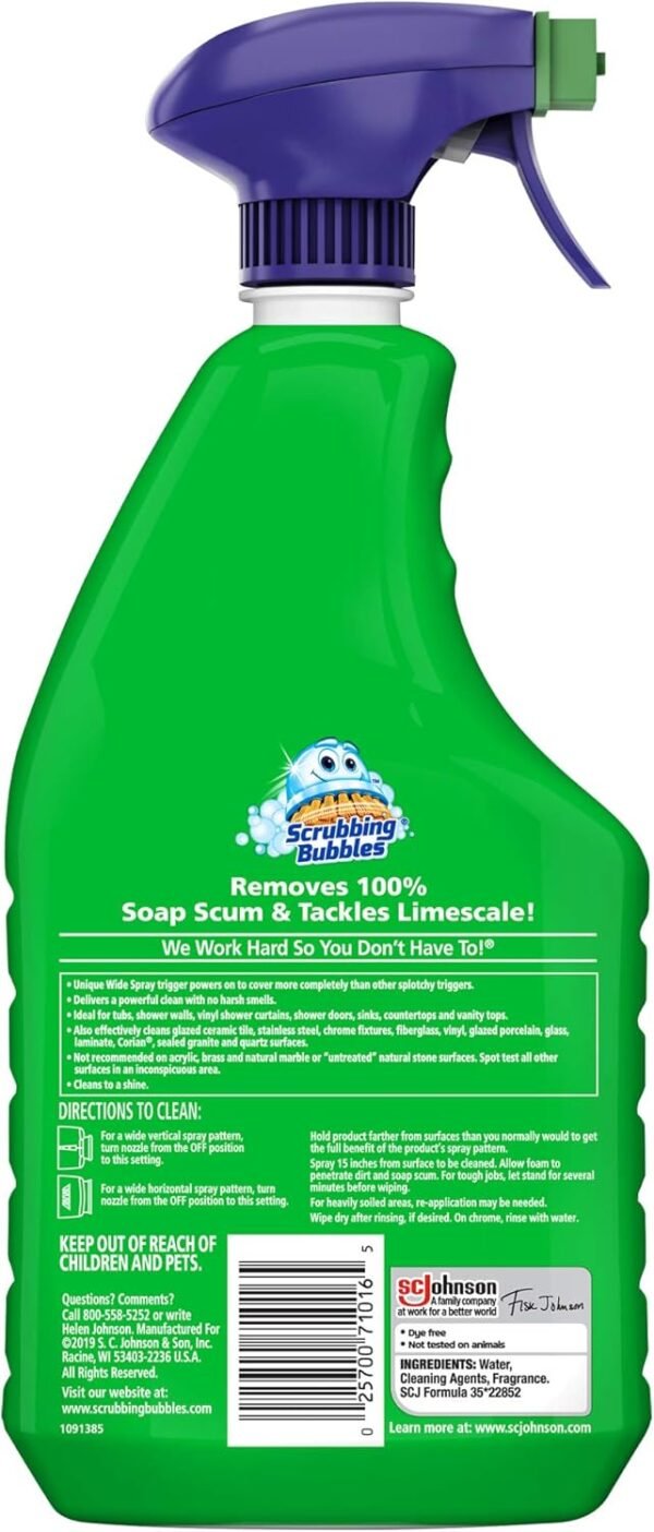 71JhpxRj0nL._AC_SL1500_ Scrubbing Bubbles Mega Bathroom Cleaner Review Powerful Limescale and Soap Scum Removal