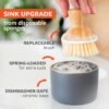 Full Circle Bamboo Dish Brush and Soap Dispenser Review Eco-Friendly Kitchen Cleaning