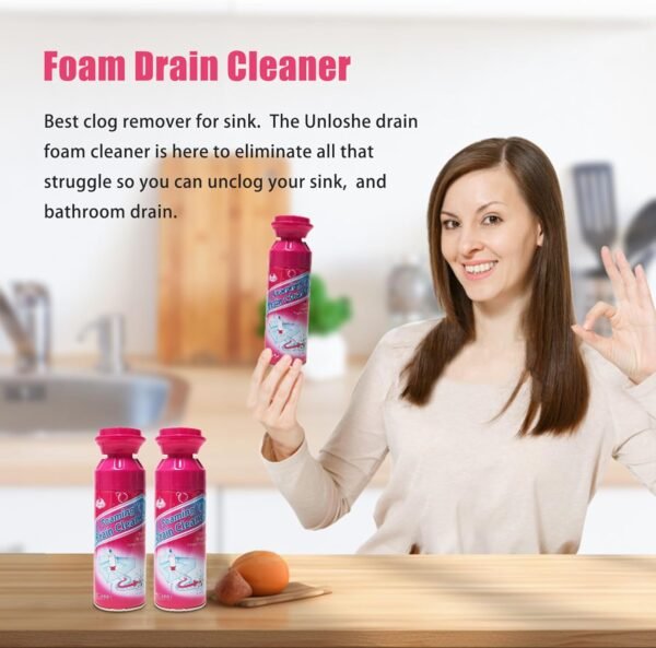 Unloshe Drain Foam Cleaner Review Best Chemical Drain Opener for Bathroom Sinks