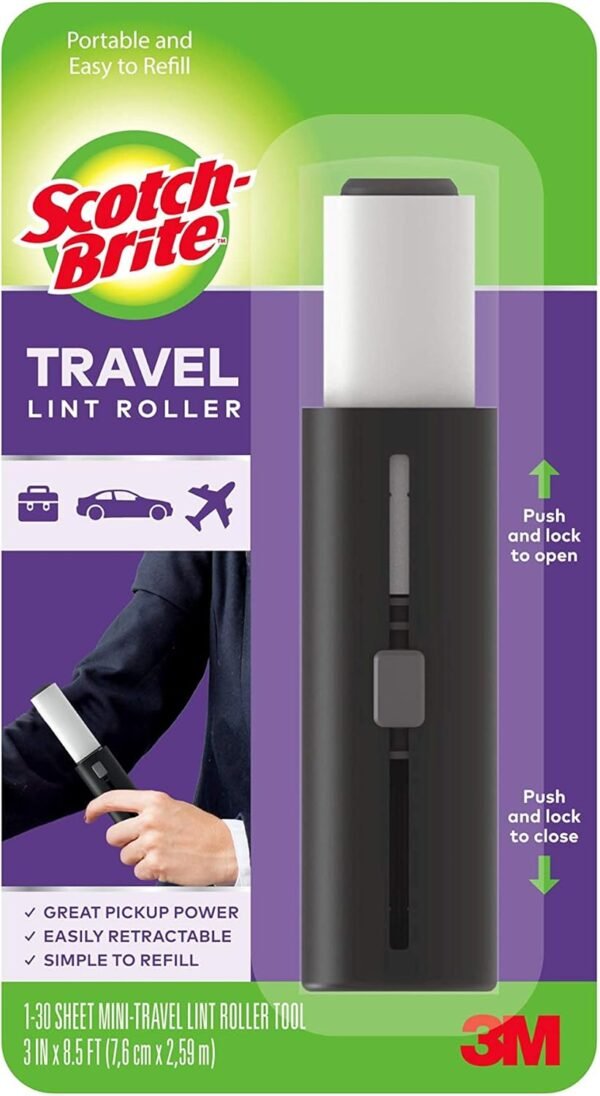 Scotch-Brite Mini Travel Lint Roller Review Best Pet Hair Remover for On the Go Use