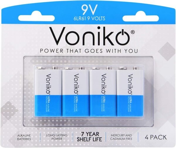 Voniko 9V Batteries Review Ultra Long Lasting Alkaline Power for Devices