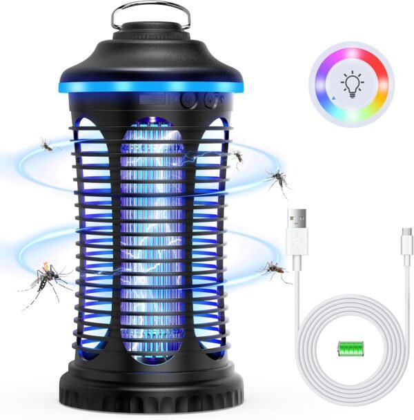 71TWQ4WYFWL._AC_SL1500_ Rechargeable Bug Zapper REOGLE Review Powerful USB Charging Mosquito Trap Patio Essential