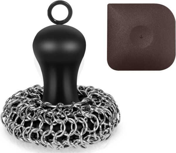 Herda Cast Iron Cleaner Review Mushroom Style Chainmail Scrubber Effectiveness