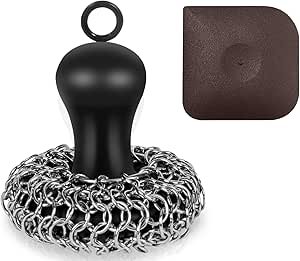 Herda Cast Iron Cleaner Review Mushroom Style Chainmail Scrubber Effectiveness