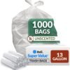 71aqU6WmyL._AC_SL1500_ Review of Reli SuperValue 13 Gallon Trash Bags Bulk Clear Kitchen Can Liners