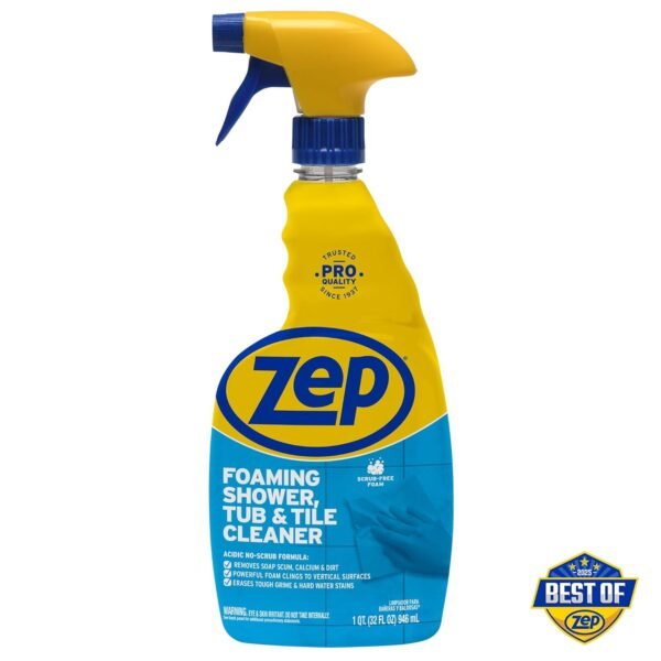 Zep Foaming Tub and Tile Cleaner Review Powerful No Scrub Formula for Tough Buildup