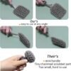 71bgAg0SvLL._AC_SL1500_ Herda Cast Iron Scrubber Brush Review Efficient Cleaning with Silicone Chainmail Scrubber