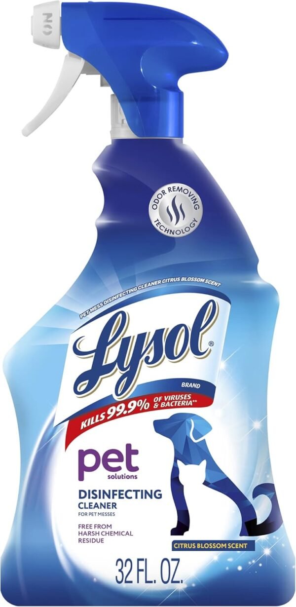 Lysol Pet Solutions Disinfecting Cleaning Spray Review Effective Odor Removal and Sanitizing Power
