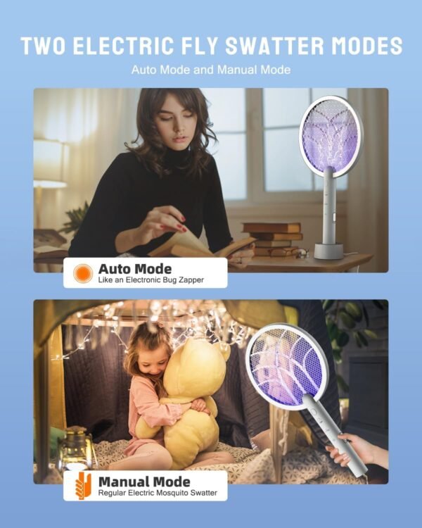 Mosiller Electric Fly Swatter Review Powerful 2 in 1 Bug Zapper for Home Use