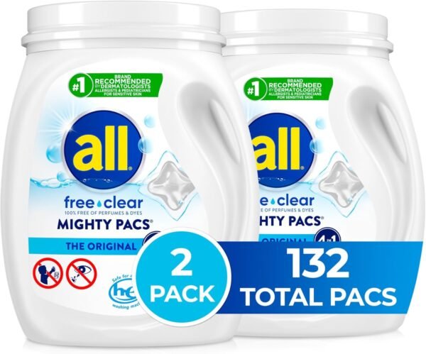 all free clear Laundry Detergent Pacs Review Hypoallergenic Mighty Pacs for Sensitive Skin