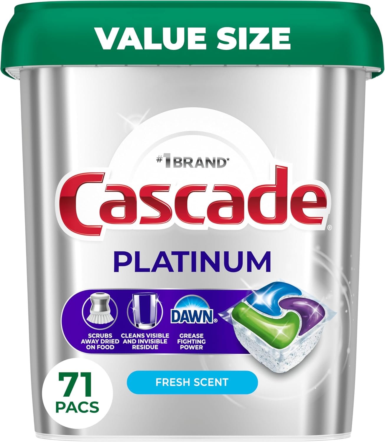 Cascade Platinum Dishwasher Pods