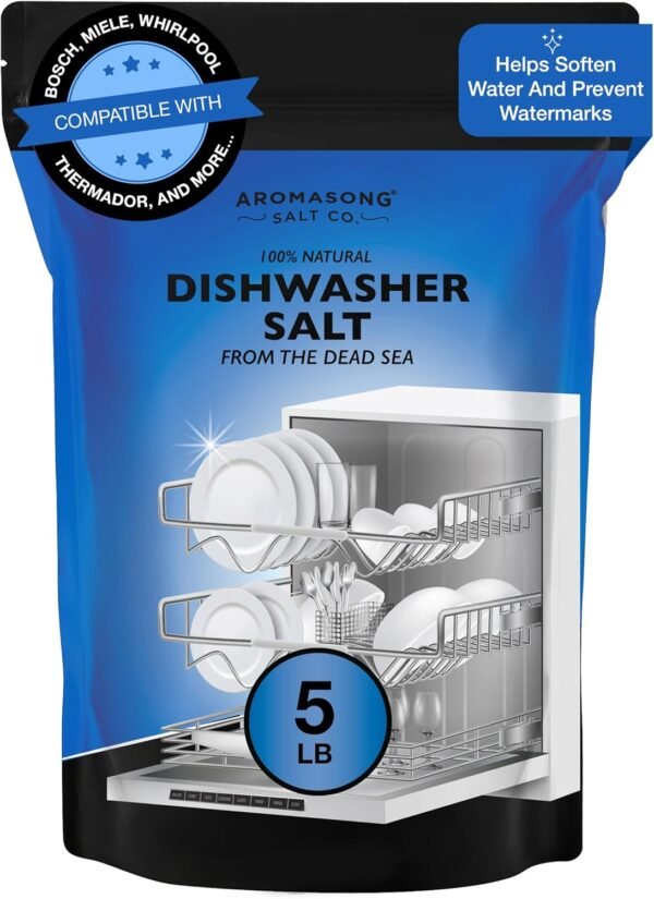 Dishwasher Salt Review Aromasong Natural Water Softener Compatible with Bosch Miele Whirlpool