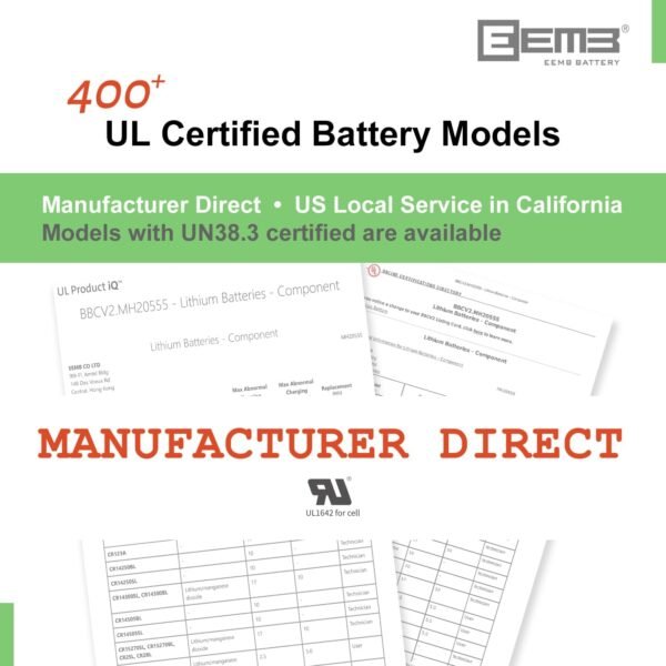71e6m47gxL._AC_SL1500_ EEMB CR1616 Coin Battery Review Best Long-Lasting 3V Lithium Button Cell