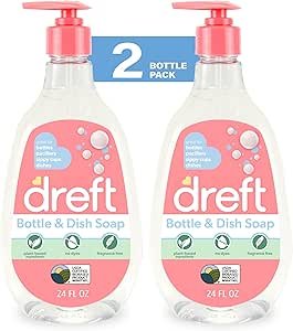 Dreft Baby Bottle and Dish Soap Review Plant-Based Formula Removes Milk Film Effectively
