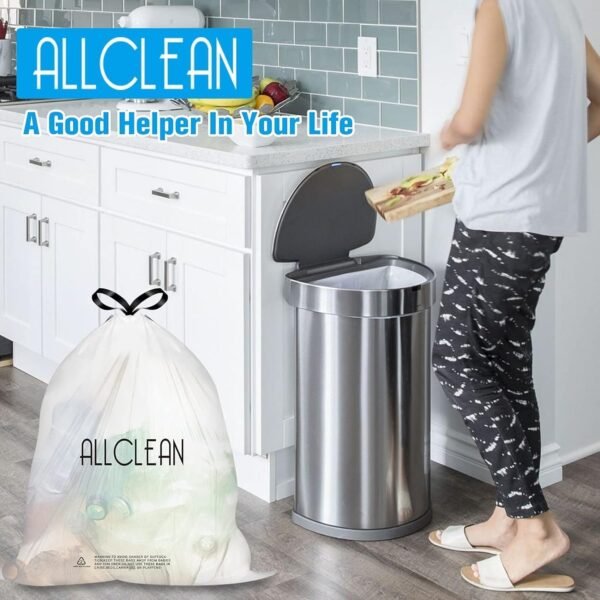 71g7X0OUwL._AC_SL1500_ Heavy Duty 15 Gallon Trash Bags ALLCLEANbags Review Leak-Proof Drawstring Liners