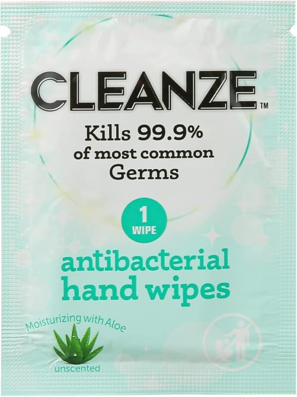 Cleanze Antibacterial Hand Sanitizing Wipes Review Kills Germs with Aloe Care